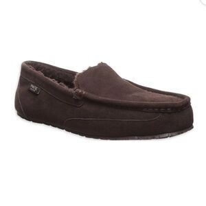 BearPaws Men’s Caleb Genuine Suede Moccasin Slippers